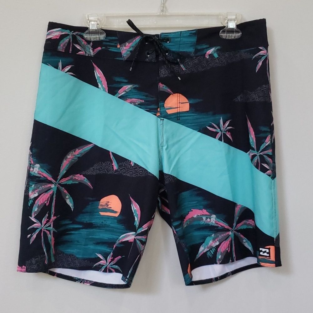 Billabong Board Shorts Men's sz 32 Recycler T-Street Airlite Tropical Trunks